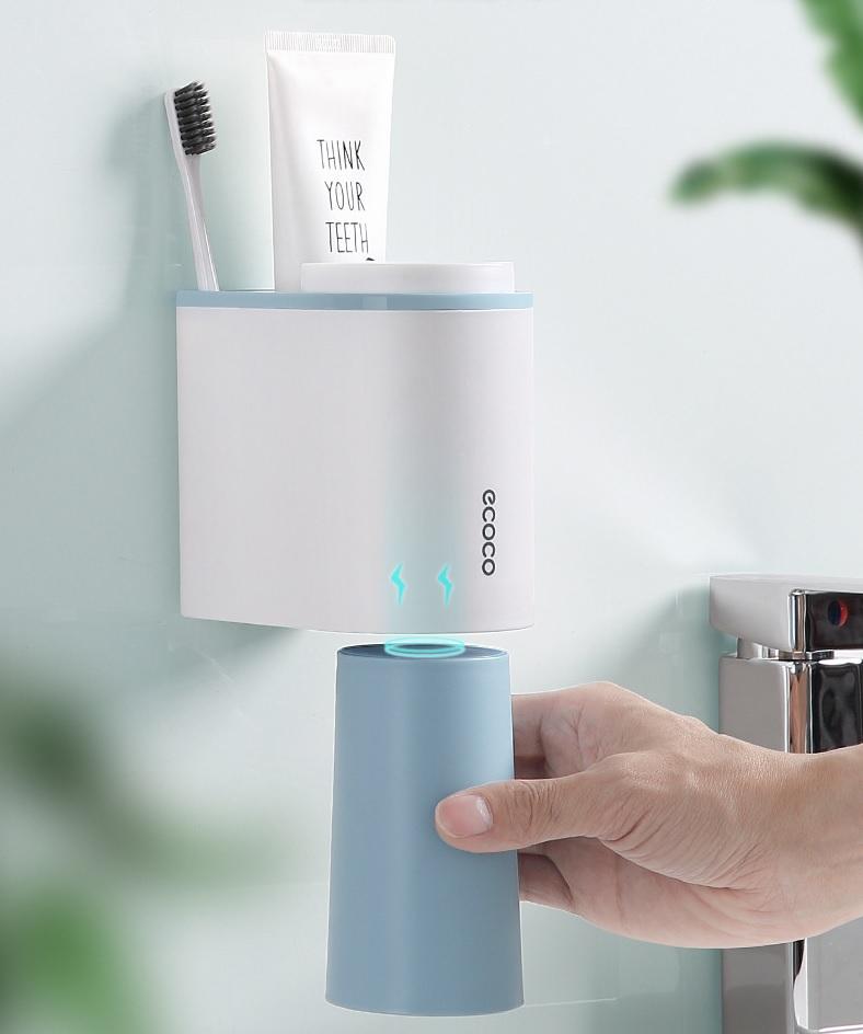 Bộ giá đựng bàn chải kèm 2 ly đánh răng ECC1905