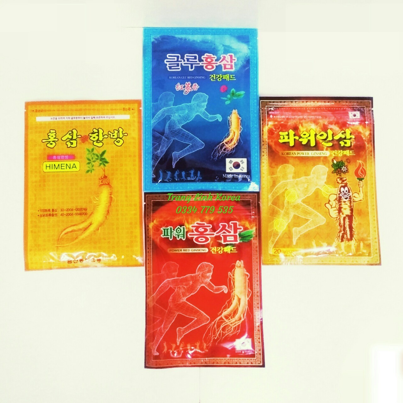 Cao dán hồng sâm Himena túi đỏ 20 miếng