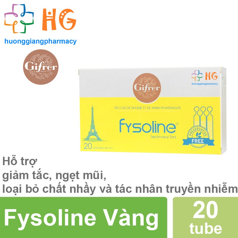 Fysoline Septinasal - Nước muối sinh lý đặc trị số 1 của Pháp
