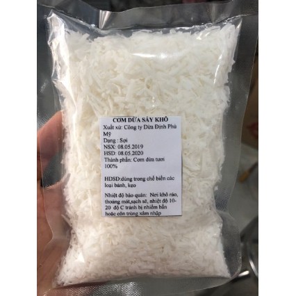 [HCM]Cơm dừa sấy khô Định Phú Mỹ  loại sợi 100gr