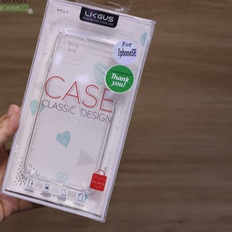 Ốp lưng likgus chống sốc iPhone 7 Plus/ 8plus/ip 8/iphone se/ iphone 6/iphone 6 plus trong suốt