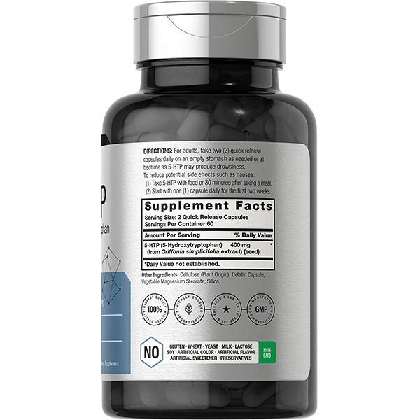 Horbaach 5-HTP 400mg 120 viên - Giúp giảm stress, điều hòa cảm xúc, suy nhược và ổn định giấc ngủ.