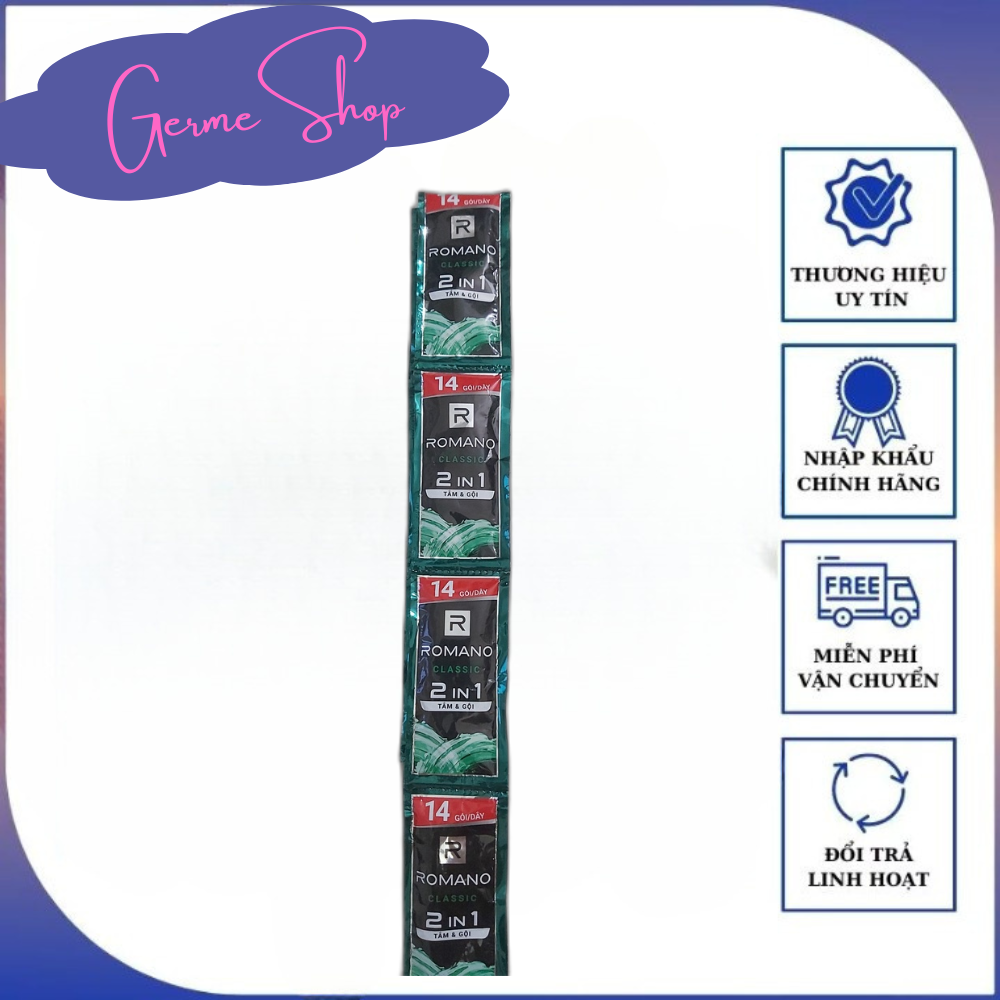 Romano Dây dầu gội Romano (dây 14 gói) đủ màu lựa chọn