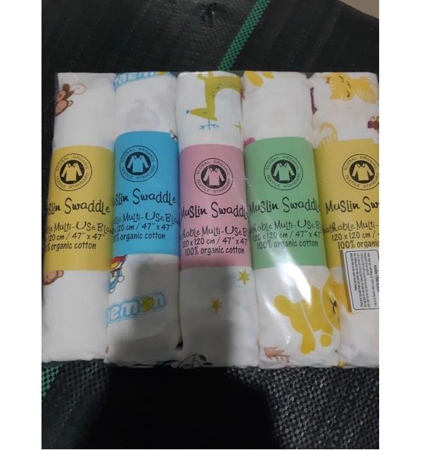 Khăn Tắm Xô 2 Lớp Muslin Swaddle
