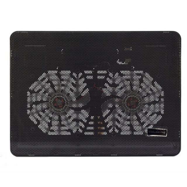 Đế tản nhiệt laptop n168 2 fan lớn cực mát cho laptop quạt tản nhiệt mẫu mới bán chạy