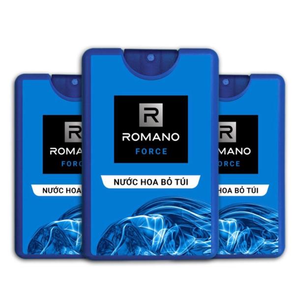 Combo 3 chai nước hoa bỏ túi Romano Force (18ml* 3)