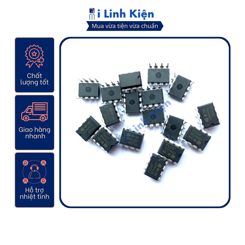 IC nguồn Viper22A chất lượng tốt.