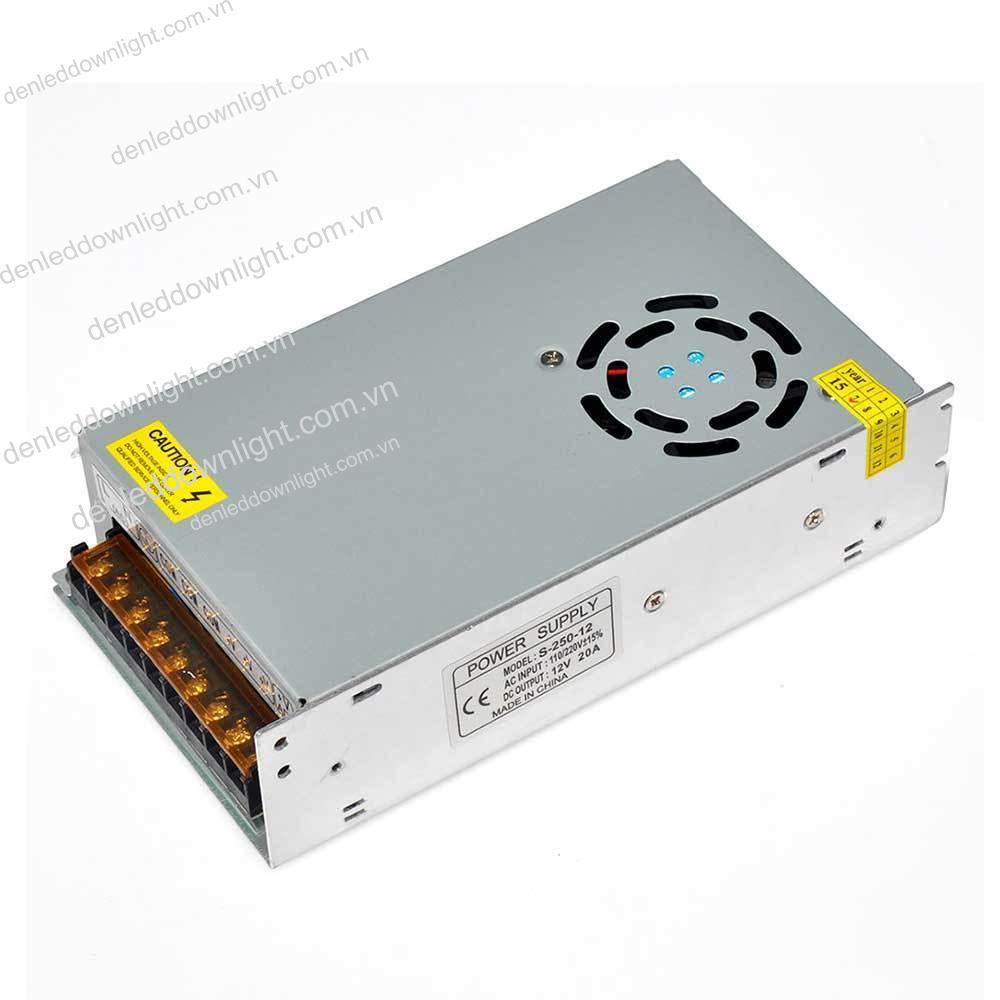Nguồn Tổ Ong 12V - 20A Có Quạt Mới 100%