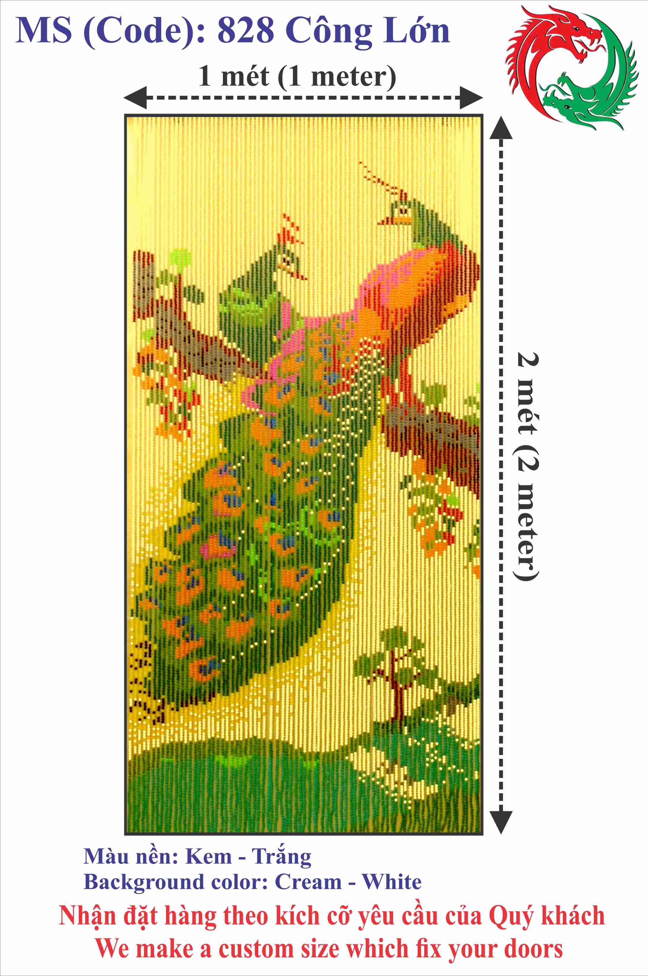 Màn hạt nhựa - Công ty Hai Con Rồng - Code 828 Công Lớn