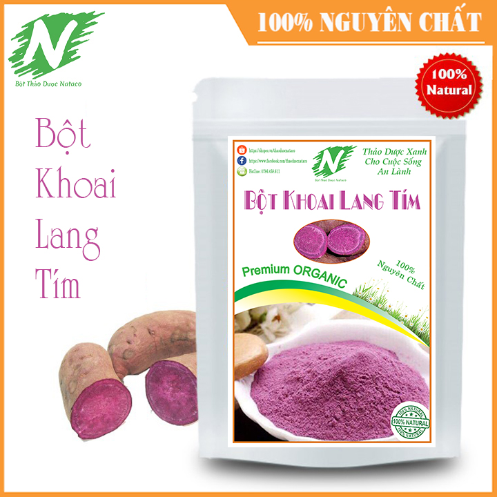[HCM]Bột Khoai Lang Tím Nguyên Chất 100g