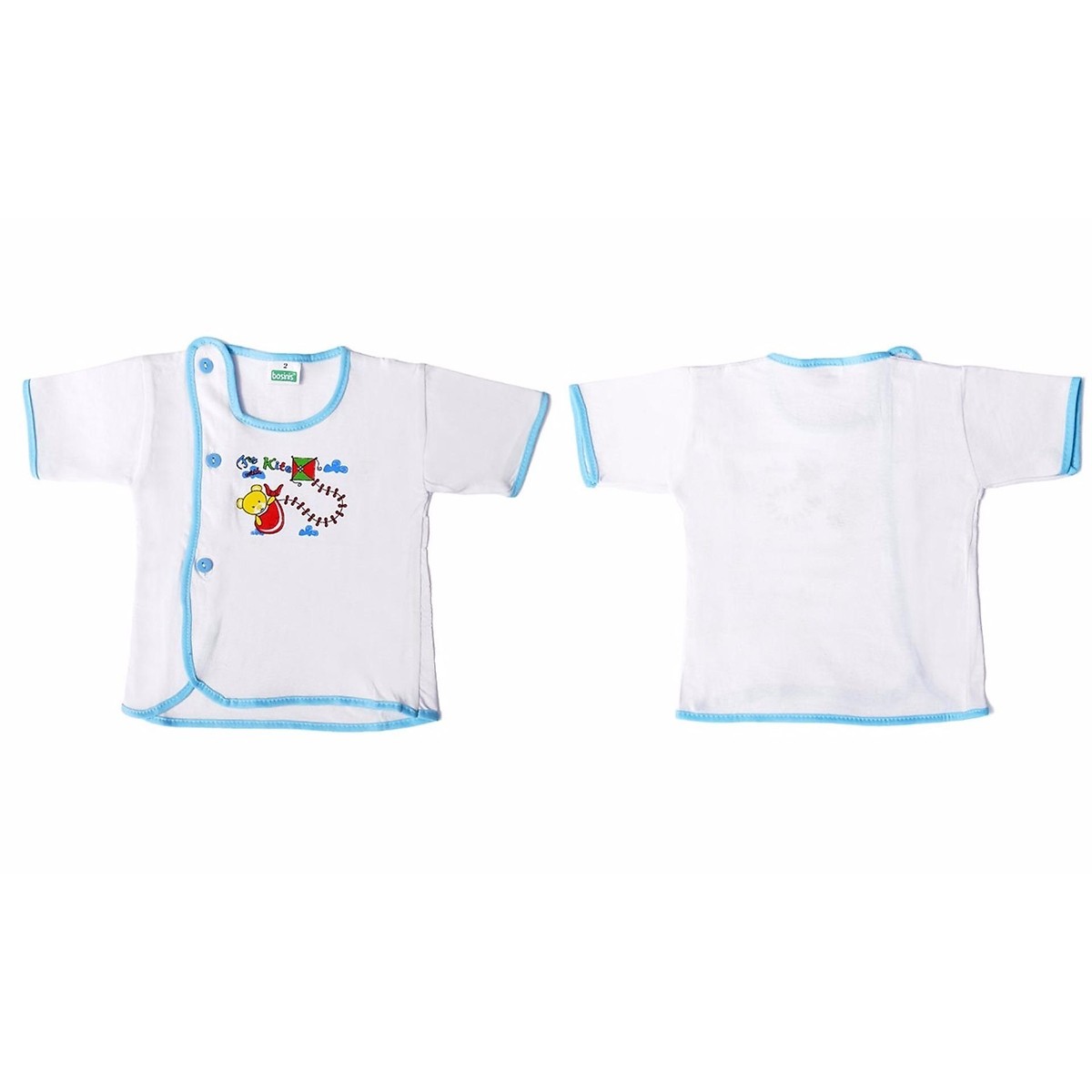 [HCM]Combo 10 áo cúc lệch cho bé sơ sinh ( 5 ngắn 5 dài)(2-10kg)