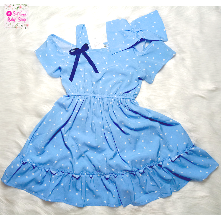 Đầm von chấm bi (24-36kg) #đầm