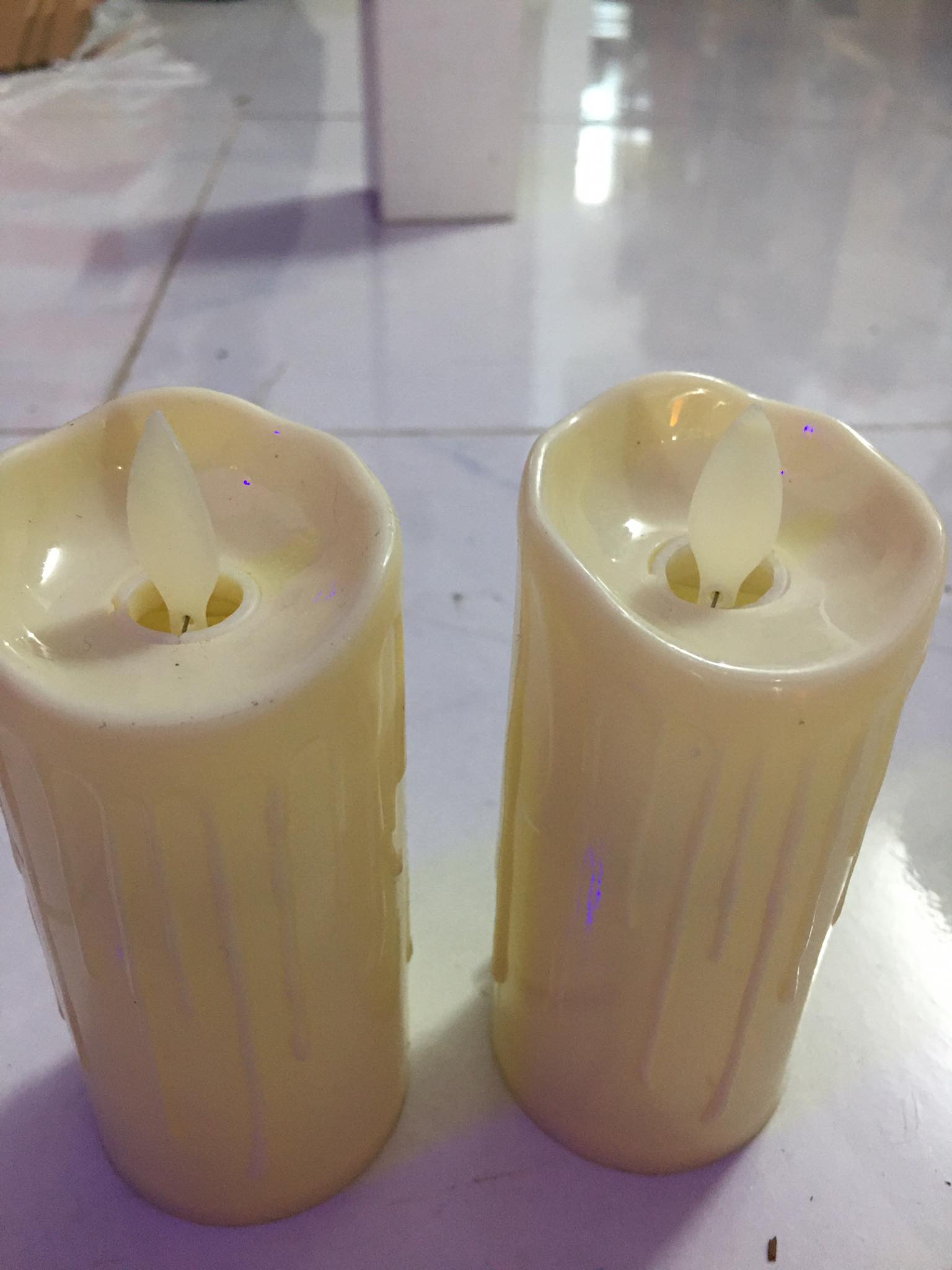 2 CÂY NẾN ĐIỆN TỬ 5X11cm (Không cần pin)