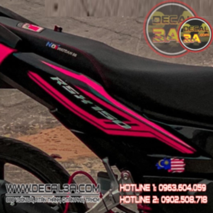 Winner V3 RSX 150 removable decal rose Black
