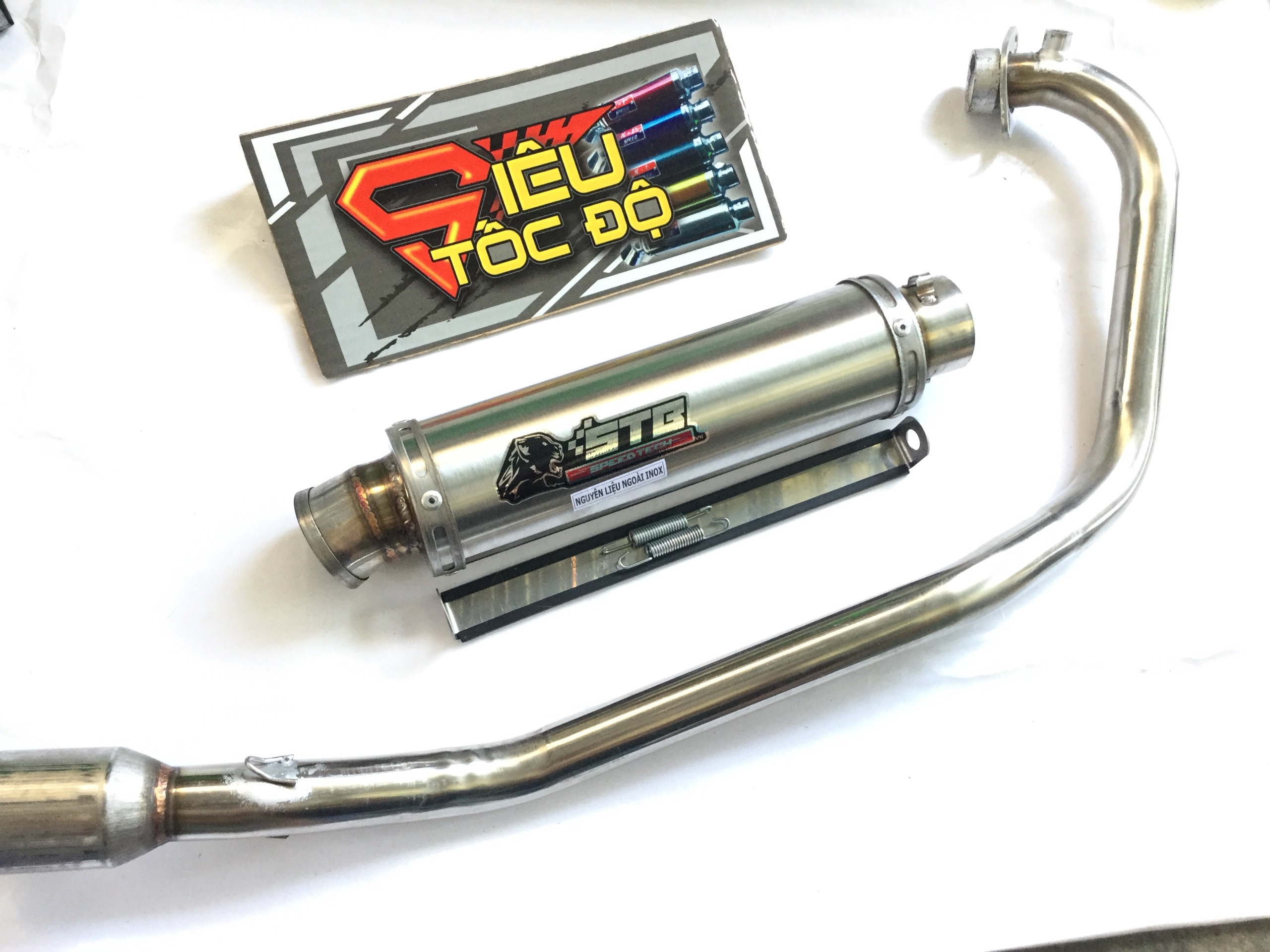 Bộ pô stb trắng full cổ raider, satria, gsx,...,Sản Phẩm Chất Lượng, Gian Hàng Uy Tín, Giá Cả Cực Tốt, Mua Ngay.