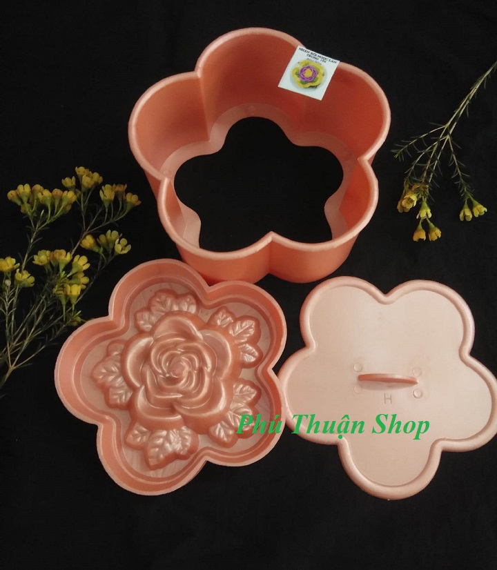Khuôn xôi mai hình hoa hồng hiệu ngọc lan 14cm /16 cm