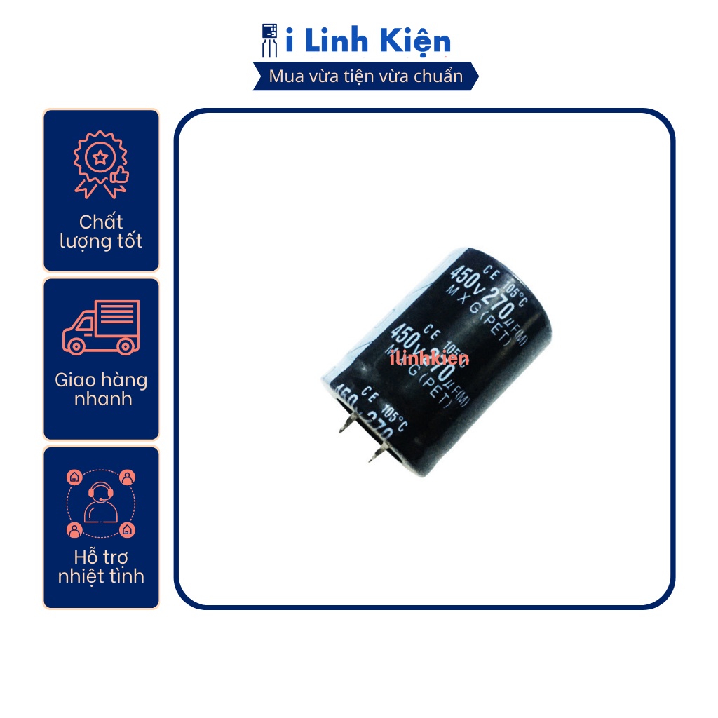 Tụ hóa 450V 47uF-680uF chân cứng