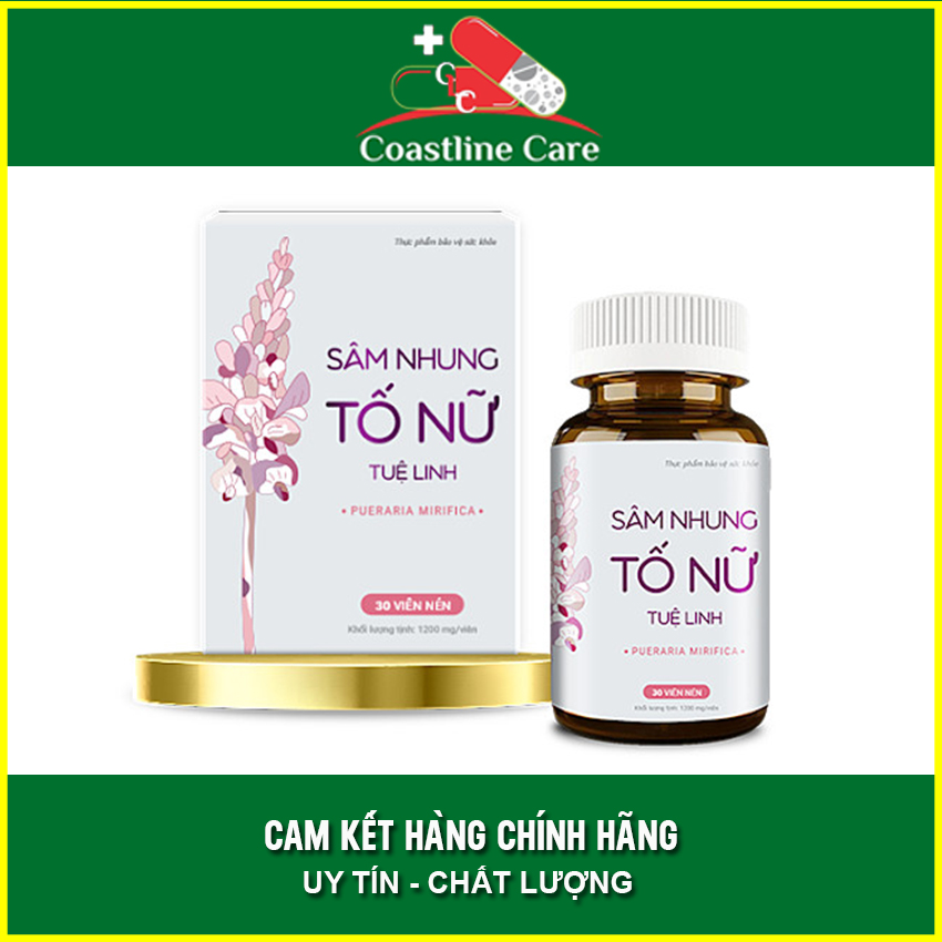 Sâm nhung tố nữ tuệ linh hộp 30 viên - giúp tăng cường nội tiết tố nữ
