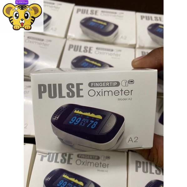 Máy đo nhịp tim nòng độ oxy trong máu A2 Máy đo SPO2, Máy đo nồng độ oxy trong máu và nhịp tim Pulse oximeter A2 không kèm pin