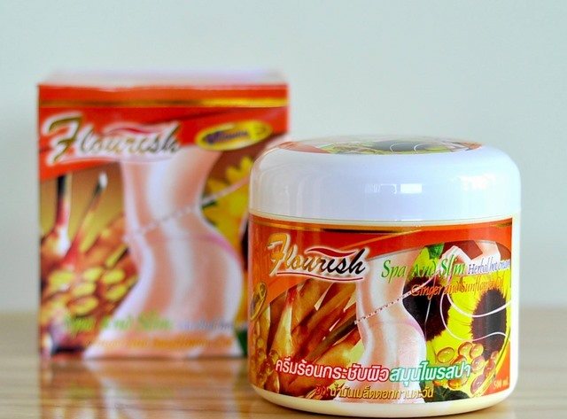 Kem tan mỡ bụng gừng ớt Flourish Thái Lan 500g