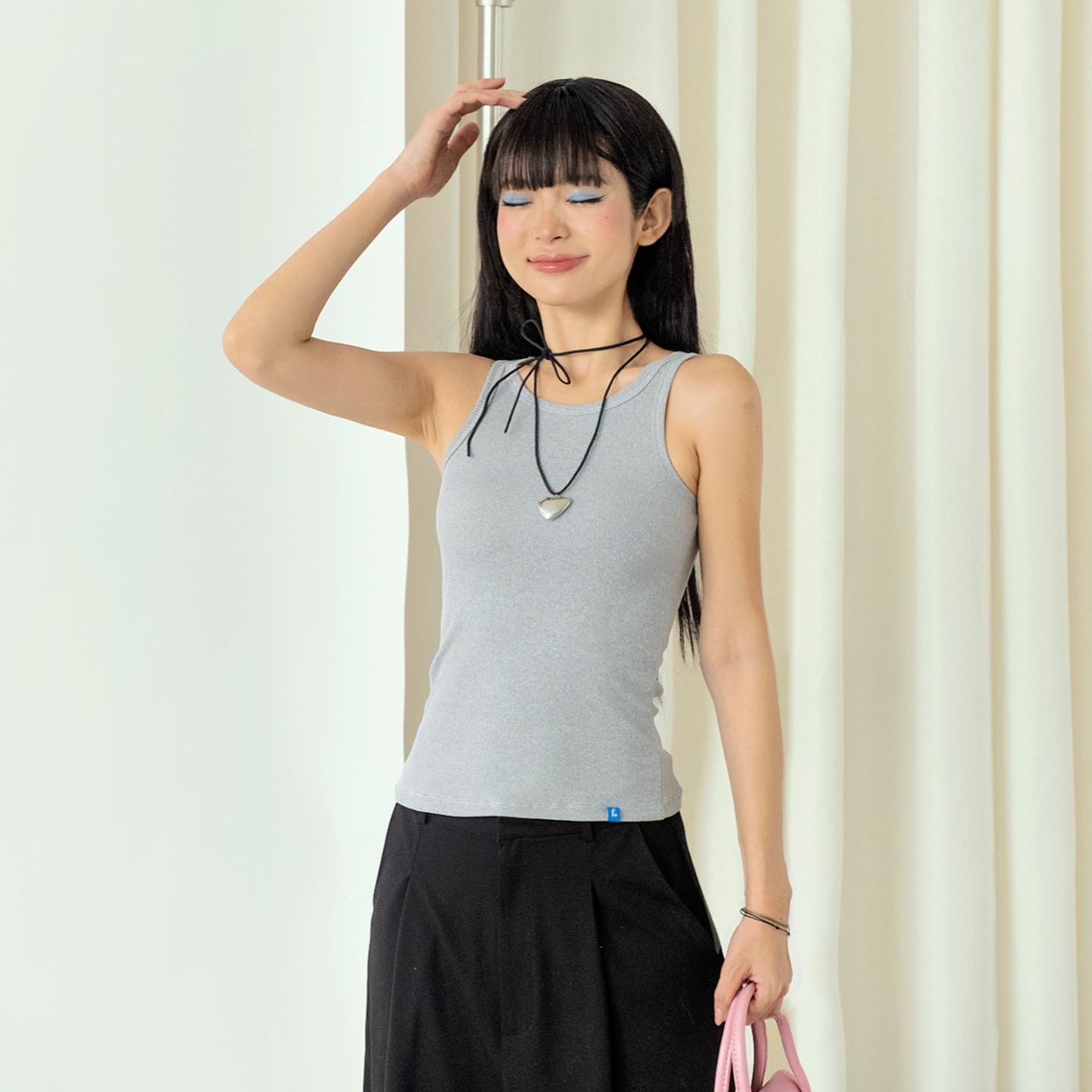 Áo ba lỗ thun gân NAKED by V - Basic Tank Top