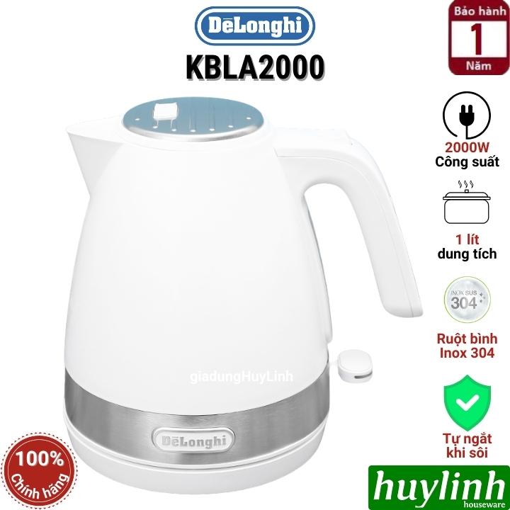Ấm - Bình đun nước siêu tốc Delonghi KBLA2000 - 1 lít - 2000W