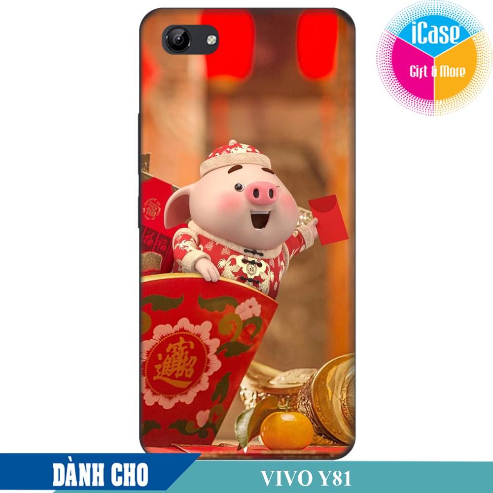 Case for vivo y81 heo con lông vũ