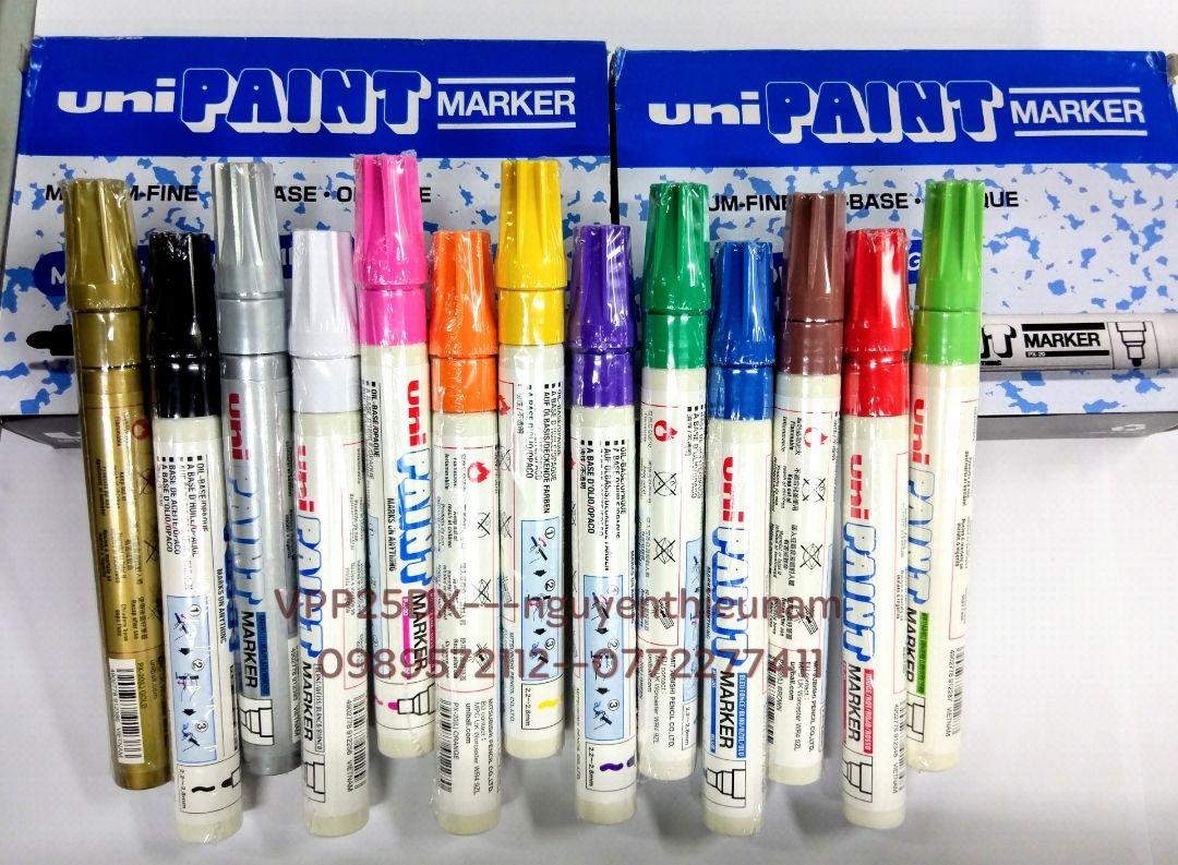Bút sơn uni-bút vẽ giày-vẽ lốp-repiant px20 Uni nét 2.2-2.8mm