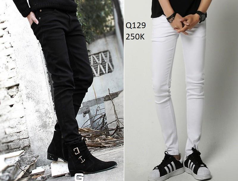 Quần jean côn skinny nam