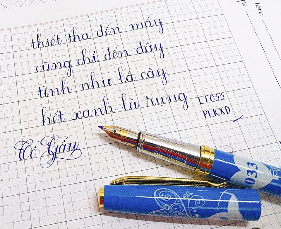 🍂 Bút máy LeTa 033 ngòi mài thanh đậm