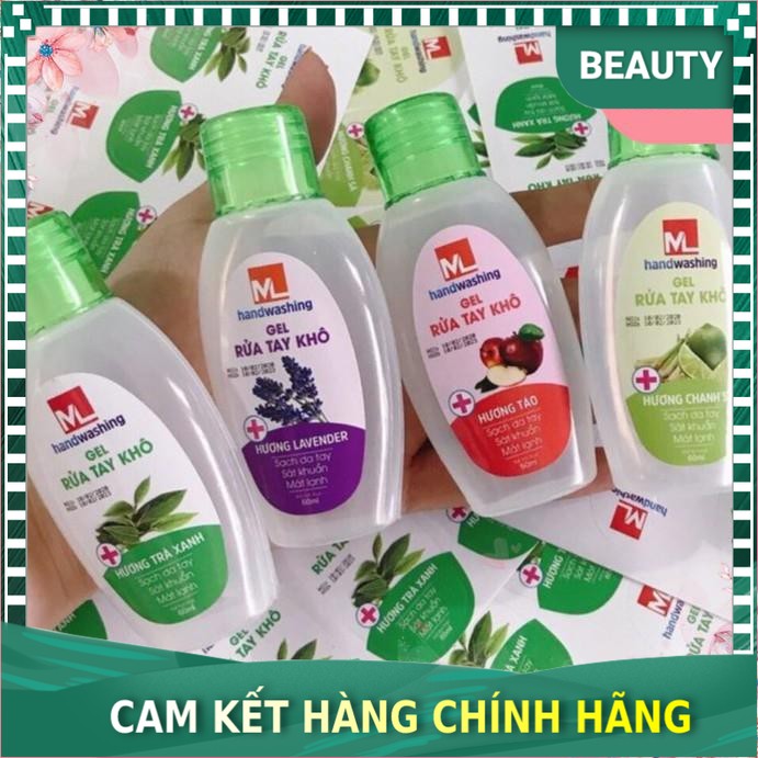 Gel rửa tay khô sát khuẩn Mini 60ml mềm mịn cho da