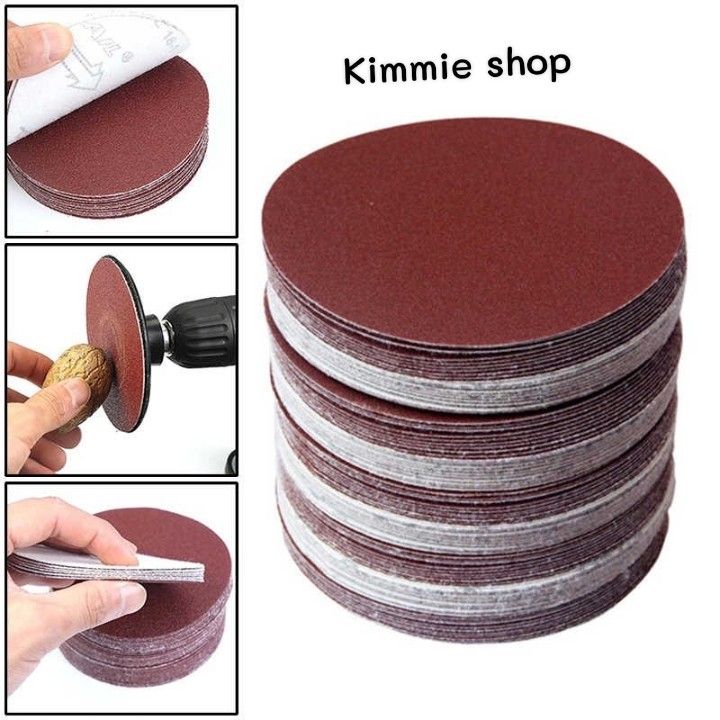 [HCM]Nhám dán 100mm ( 1 hộp 100 tờ)  độ nhám ( #40 #60#80#100#120#180#240)