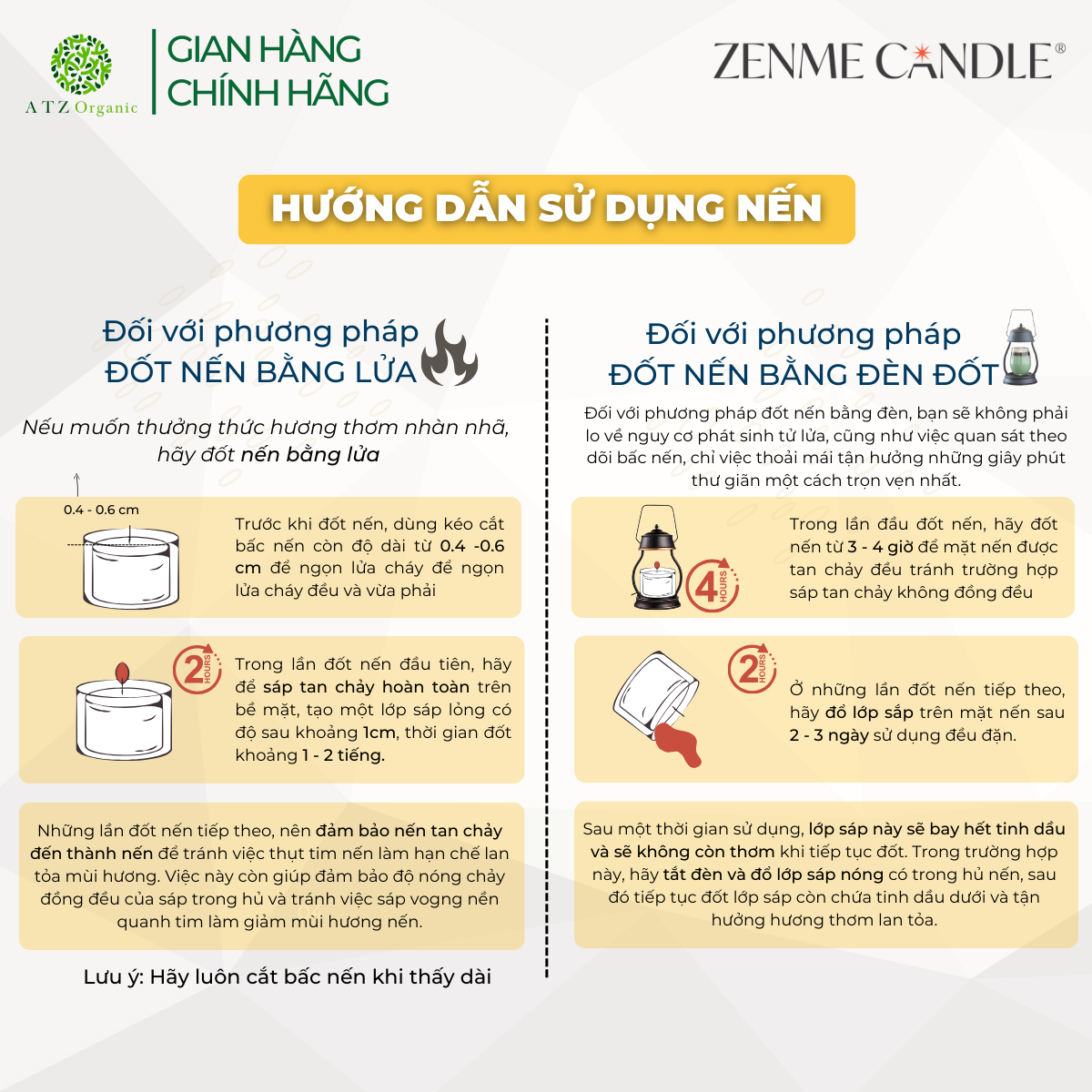 Nến thơm Zenme Hũ