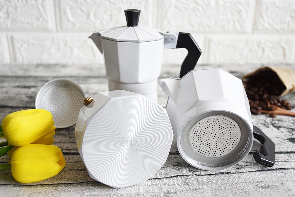 Ấm pha cà phê Moka,bình pha cà phê kiểu Ý