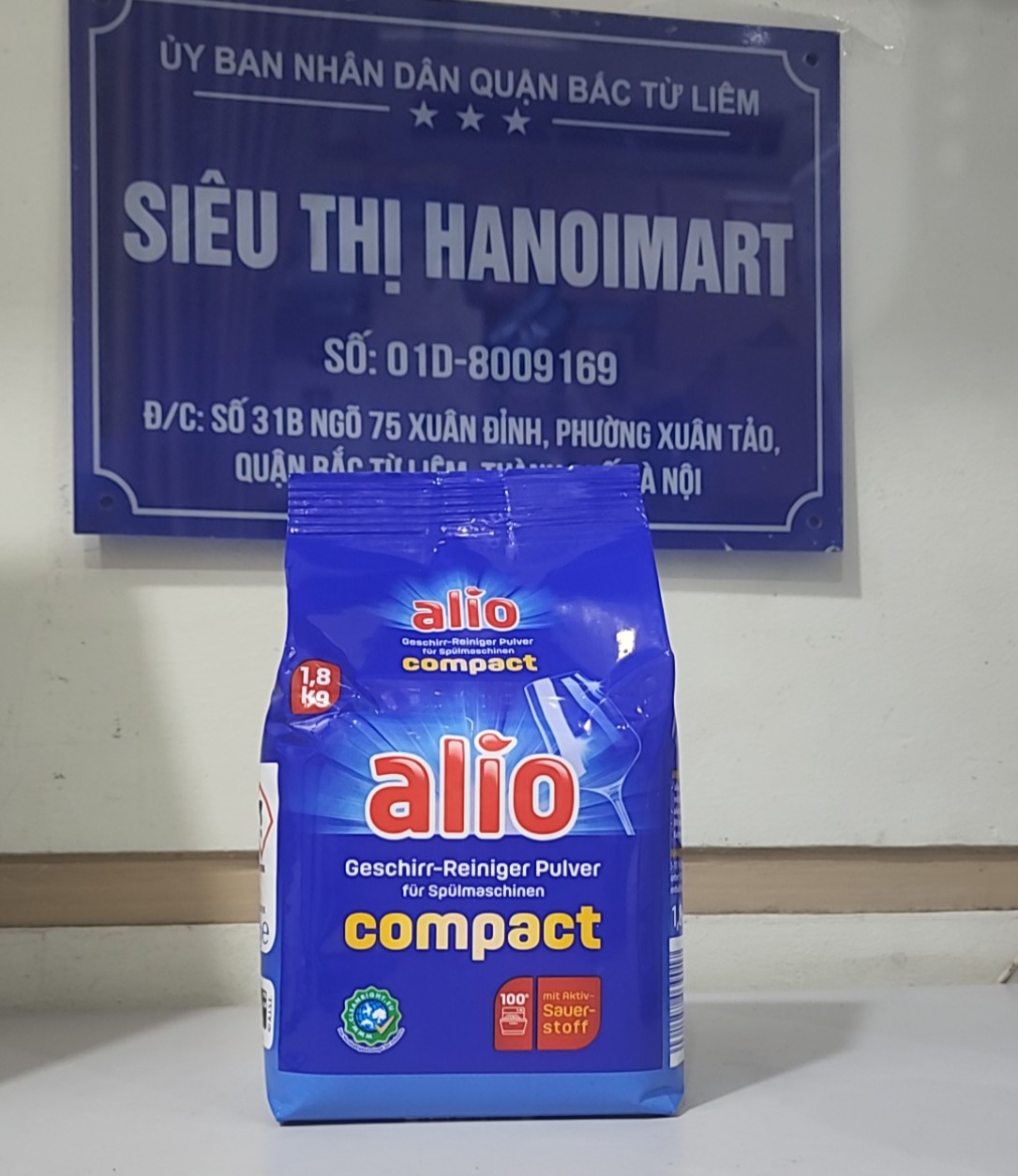 combo Bột rửa bát chén Alio 1.5kg hoặc Muối rửa bát Alio 2kg dùng cho Máy rửa chén bát