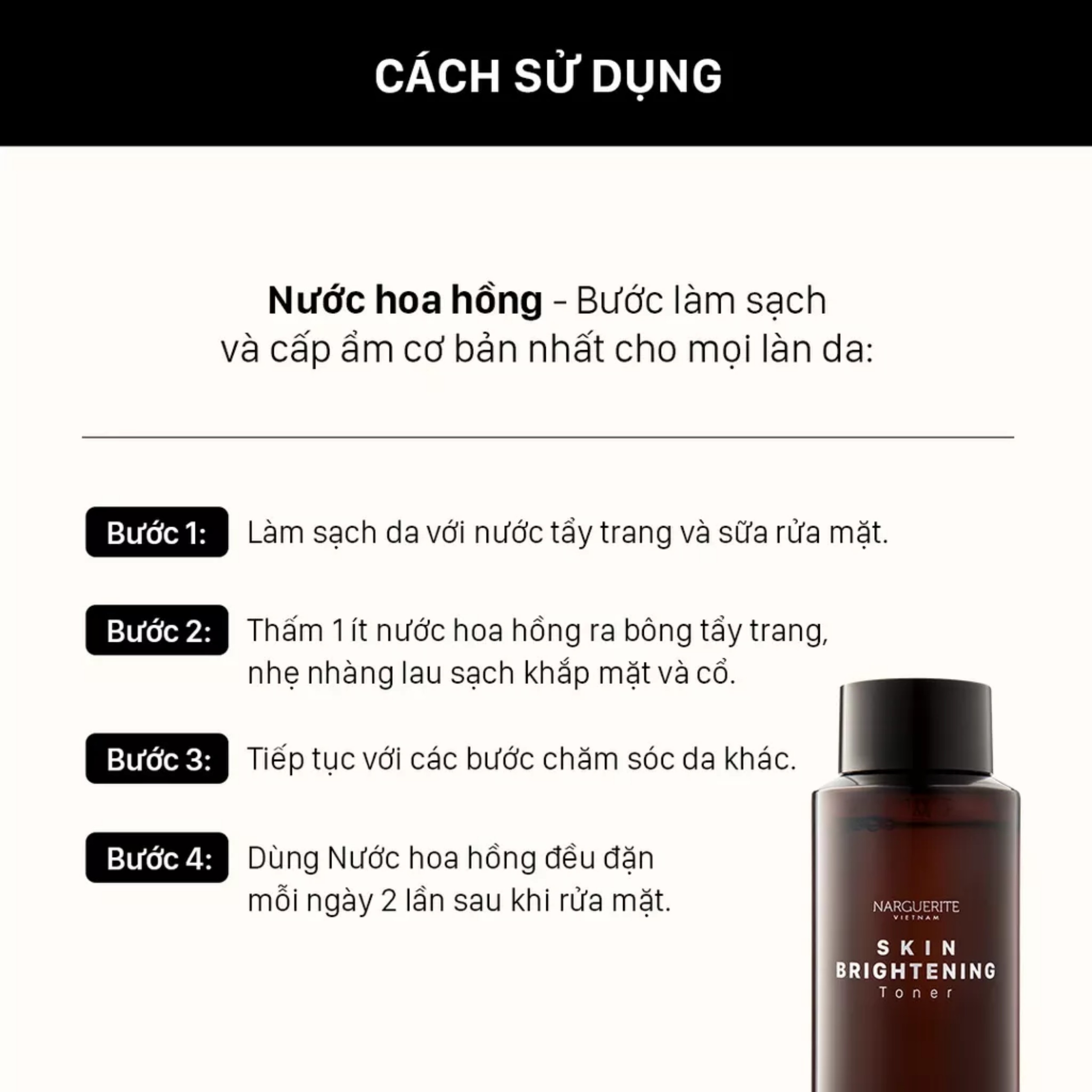 Nước Hoa Hồng Dưỡng Ẩm Làm Sáng Da 150ml