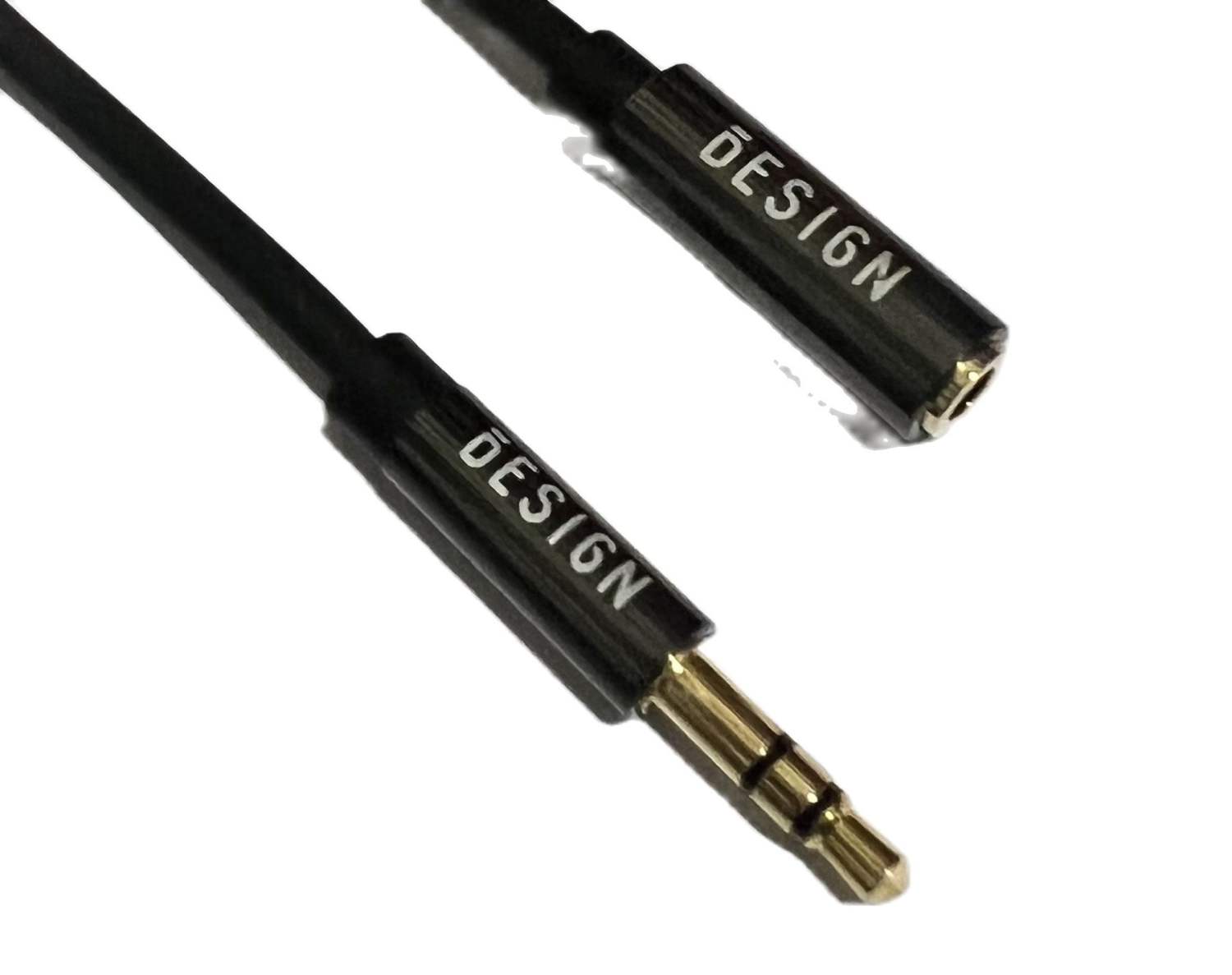 Design c38 dây cáp nối dài loa 3.5mm đầu đực sang 3.5mm sang đầu cái mạ vàng dài 2m6