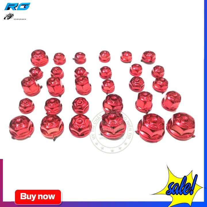 [HCM]Chụp Ốc Kiểu Lục Giác Trang Trí Xe Máy