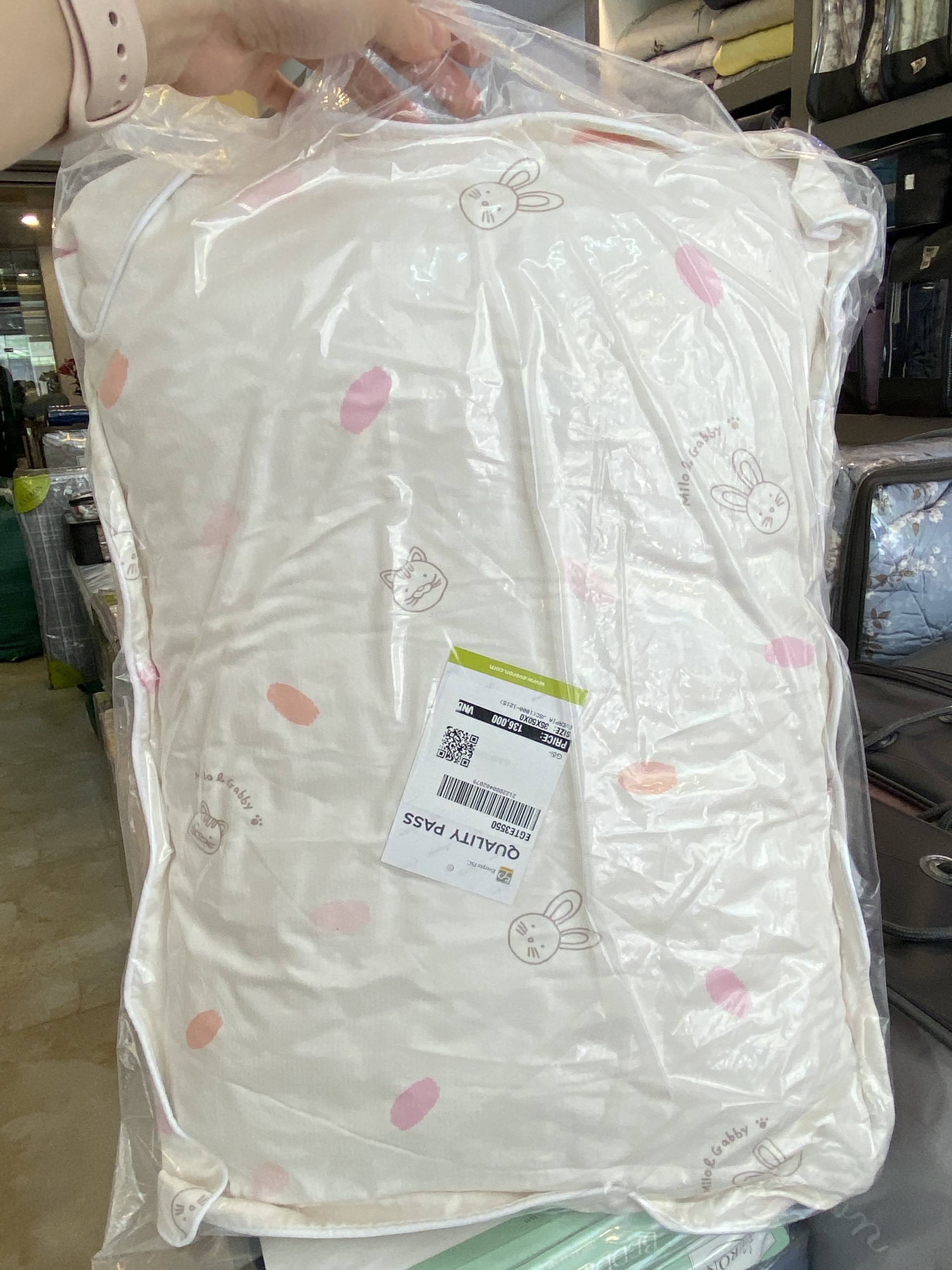 [EVERON Chính Hãng] Gối Trẻ Em EVERON 35*50 cm (1 chiếc vỏ gối kèm ruột gối)