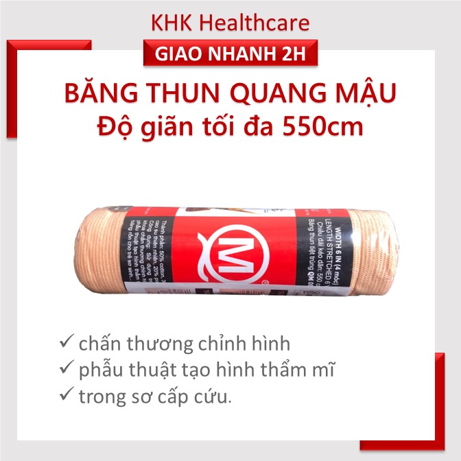 Băng thun 4 móc Quang Mậu dùng trong y tế sơ cứu