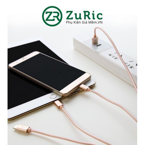 Dây Sạc điện thoại 3 in 1 Đầu Bọc Dù