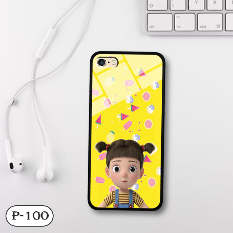 Ốp kính 3d cute iphone 6 plus