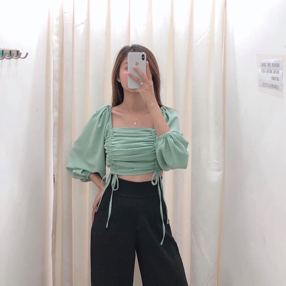[HCM]ÁO RÚT DÂY 2 BÊN TAY PHỒNG