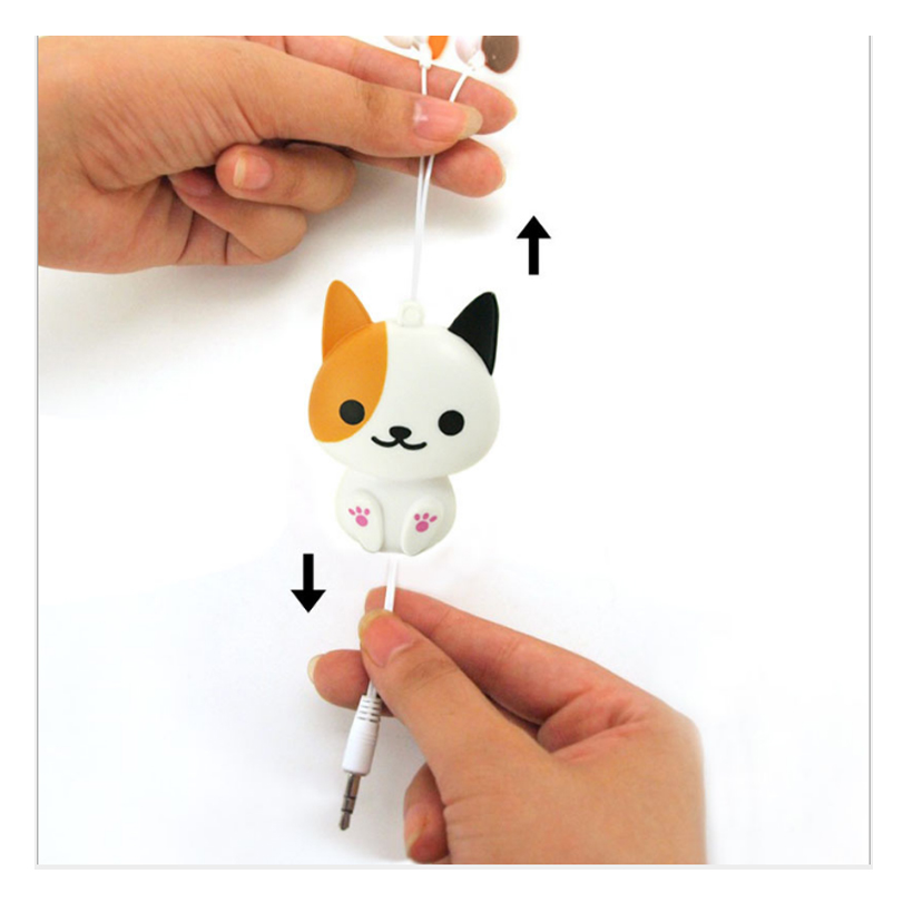 Tai nghe dây rút Mèo Kitty