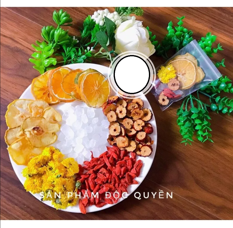 Trà Cam - Lê - Hoa Cúc - Kỷ Tử - Táo Đỏ - Đường Phèn