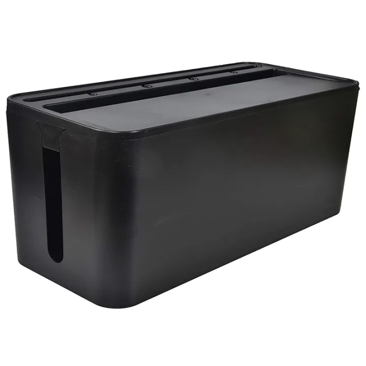 Cable Management Box For Desk Cable Management And Power Strip Box Solutions Black Lazada