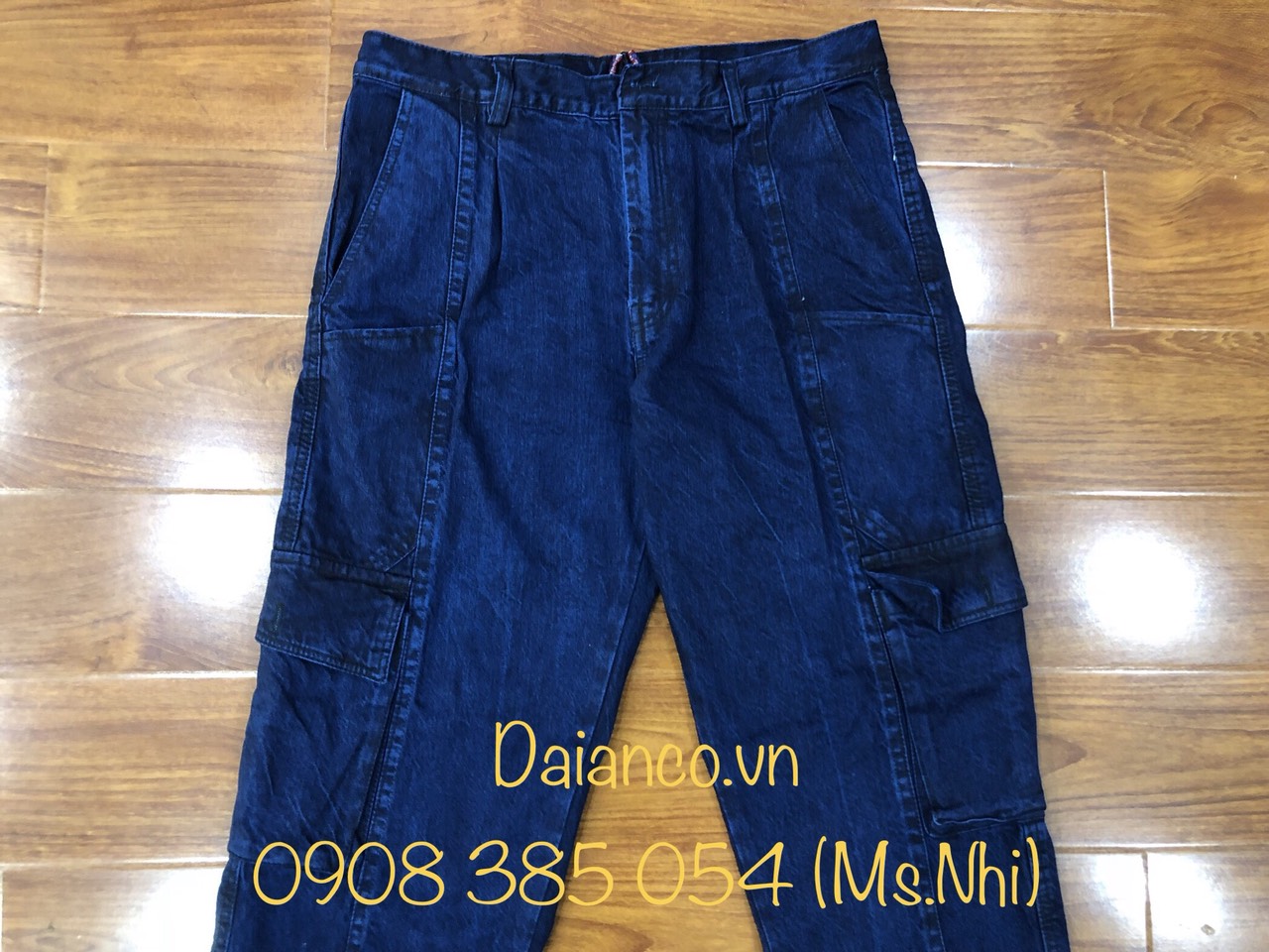 Quần Jean điện lực vải dày dặn- Hình thật
