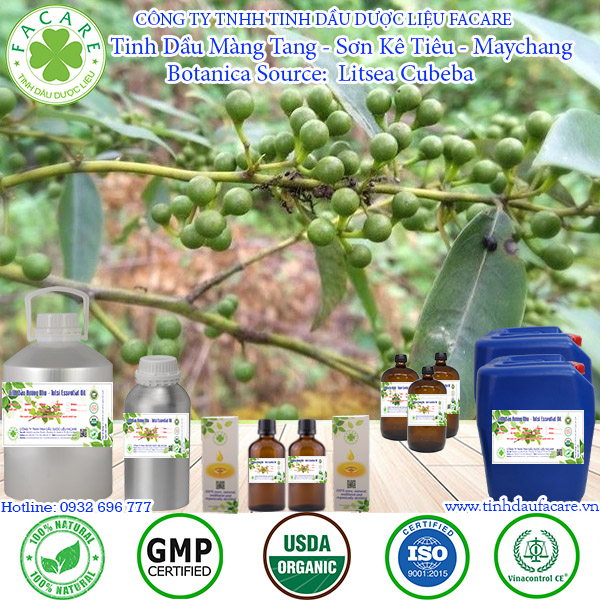 Tinh dầu Màng tang May chang essential oil - 10ml