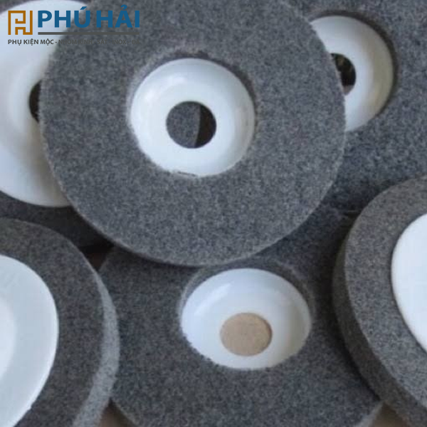 Nỉ đánh bóng trắng - xám (cái)