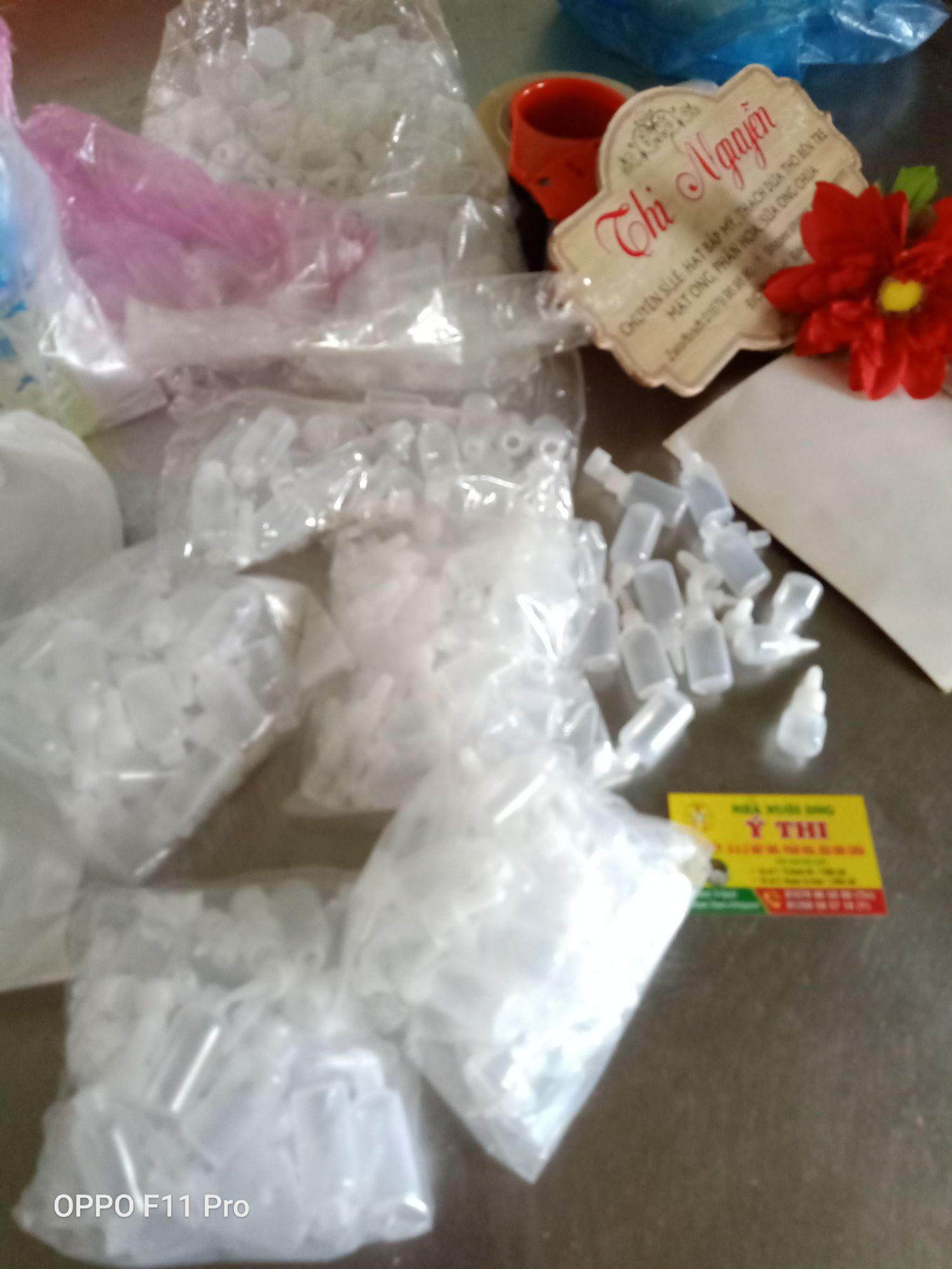 set 10  vỏ chai nhỏ mắt có đầu nhỏ giọt